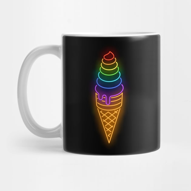 Ice Cream Colorful , LGBTQ , Gay Pride , Bisexual , Lesbian ,Transgender by Utopia Shop